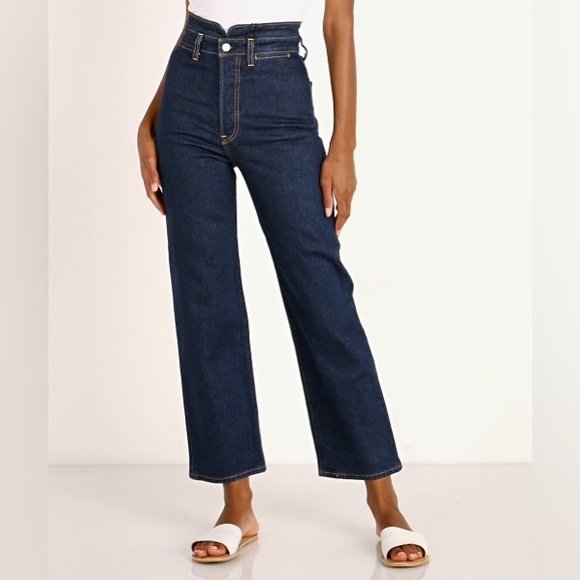 Levi's Denim - Levi’s Tailored Ribcage Straight Ankle Dark Wash